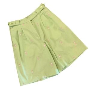 Lilly Pulitzer Womens Mint Green Embroidered Lady Golfer Pattern Golf Shorts 4